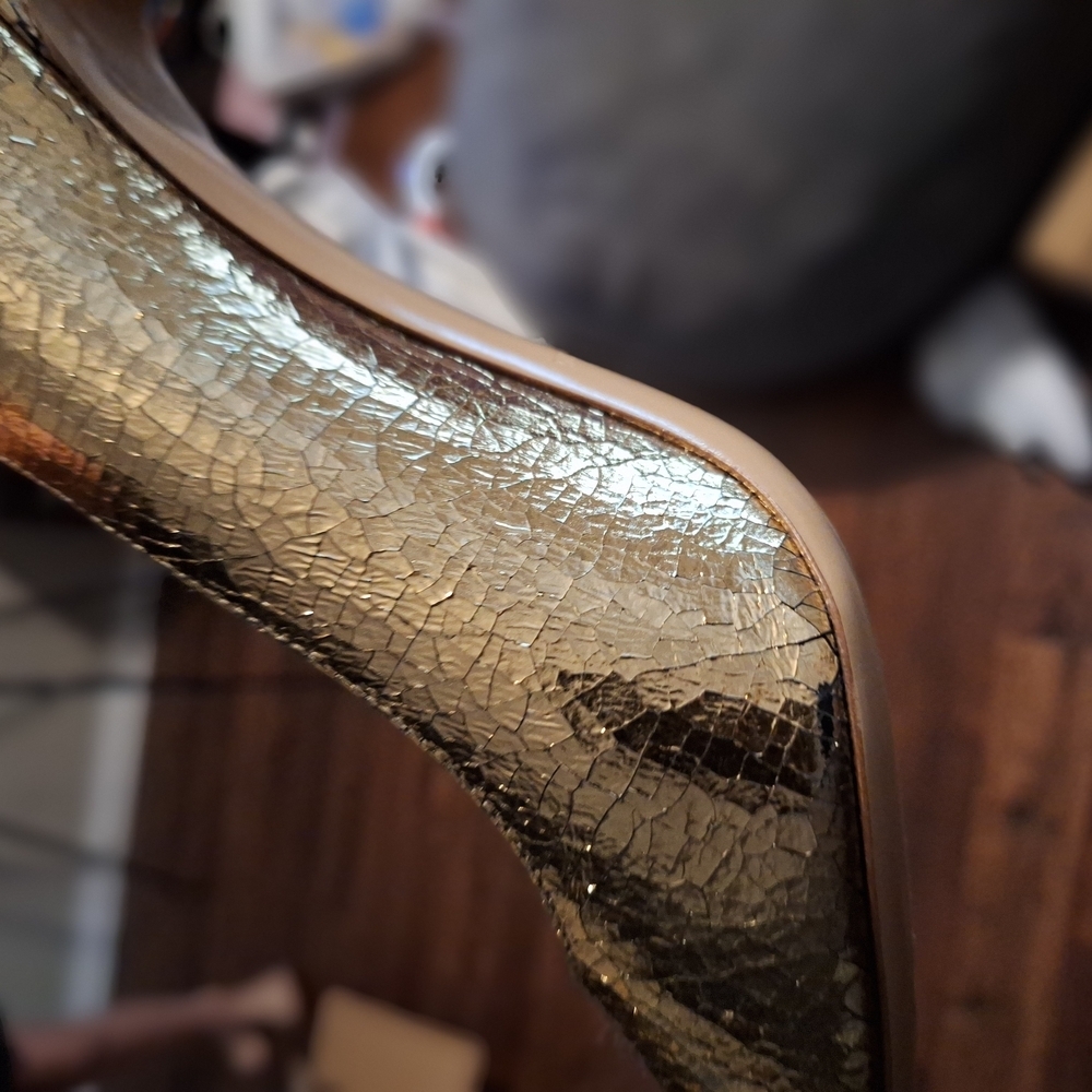 Michael Kors Gold Heels. Runway Collection. Made In Italy! $2,000.00 Shoes!! - Picture 10 of 11